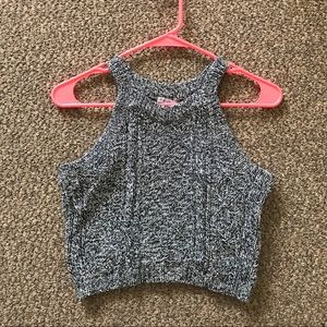 Grey Wool Charlotte Russe Crop Top